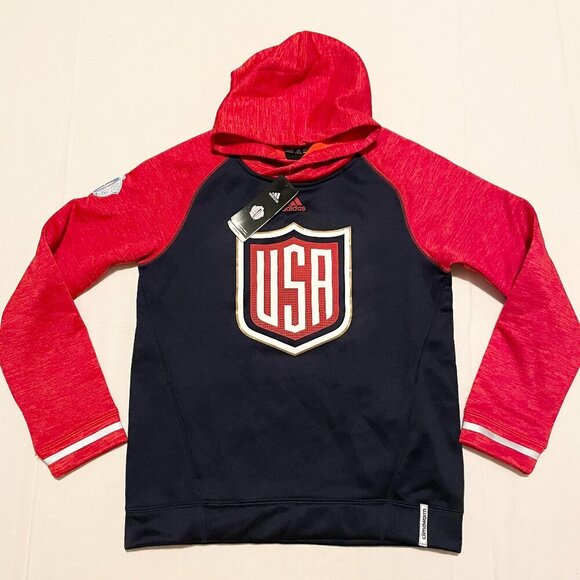 Adidas Hoodie Youth Large Pullover Climawarm 2016 Hockey World Cup USA - Picture 1 of 16